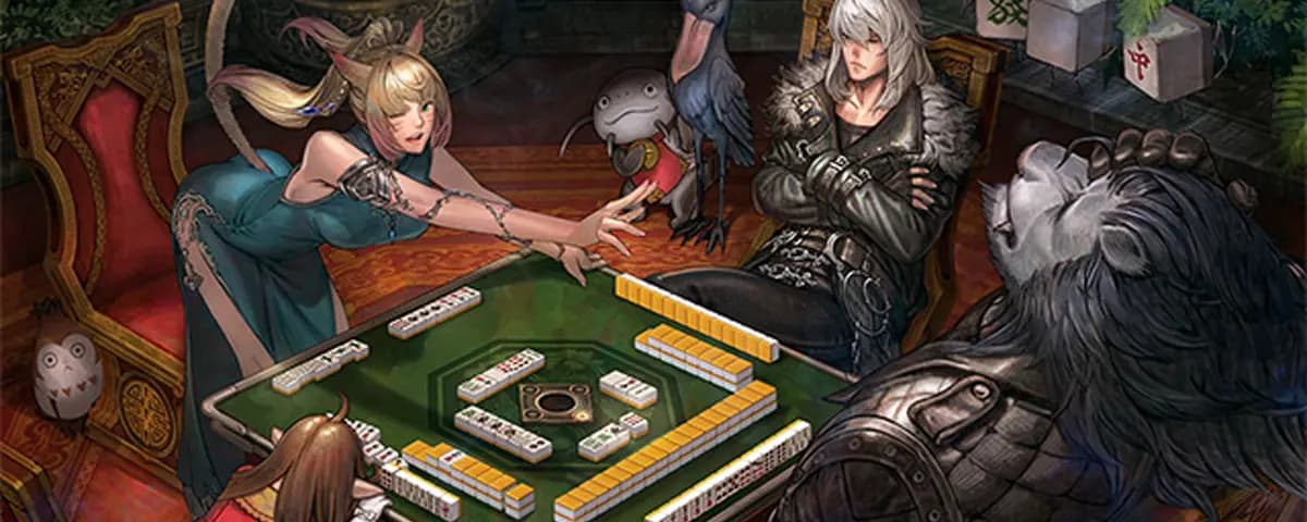 【話題】プロ雀士がFF14のドマ式麻雀で初段（麻雀マスター）に到達！41戦でレート2016達成