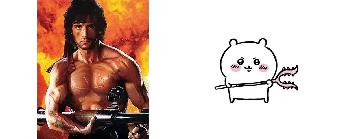 ←私が想像していた傭兵　　実際に来た傭兵→