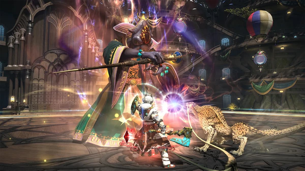 魔獣使いが魔獣を使役して戦う「闘獣練」のバトル