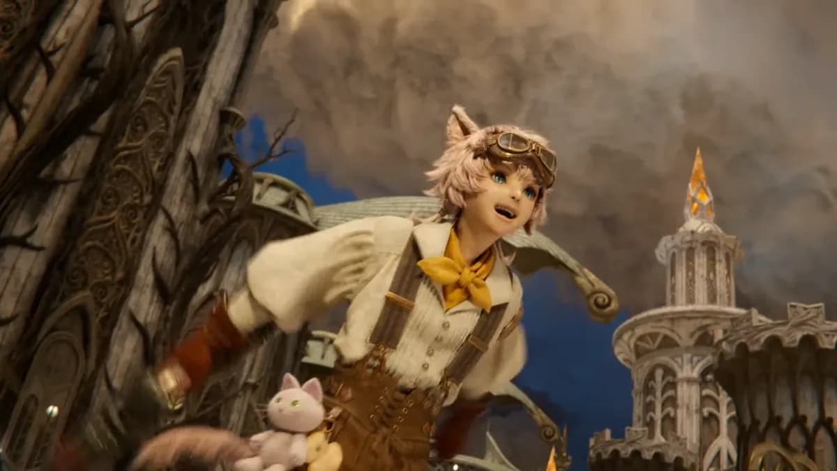 ゴーグルの少女と猫